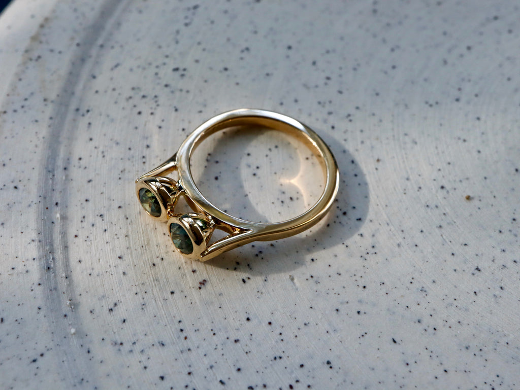 Twin Sapphire Ring